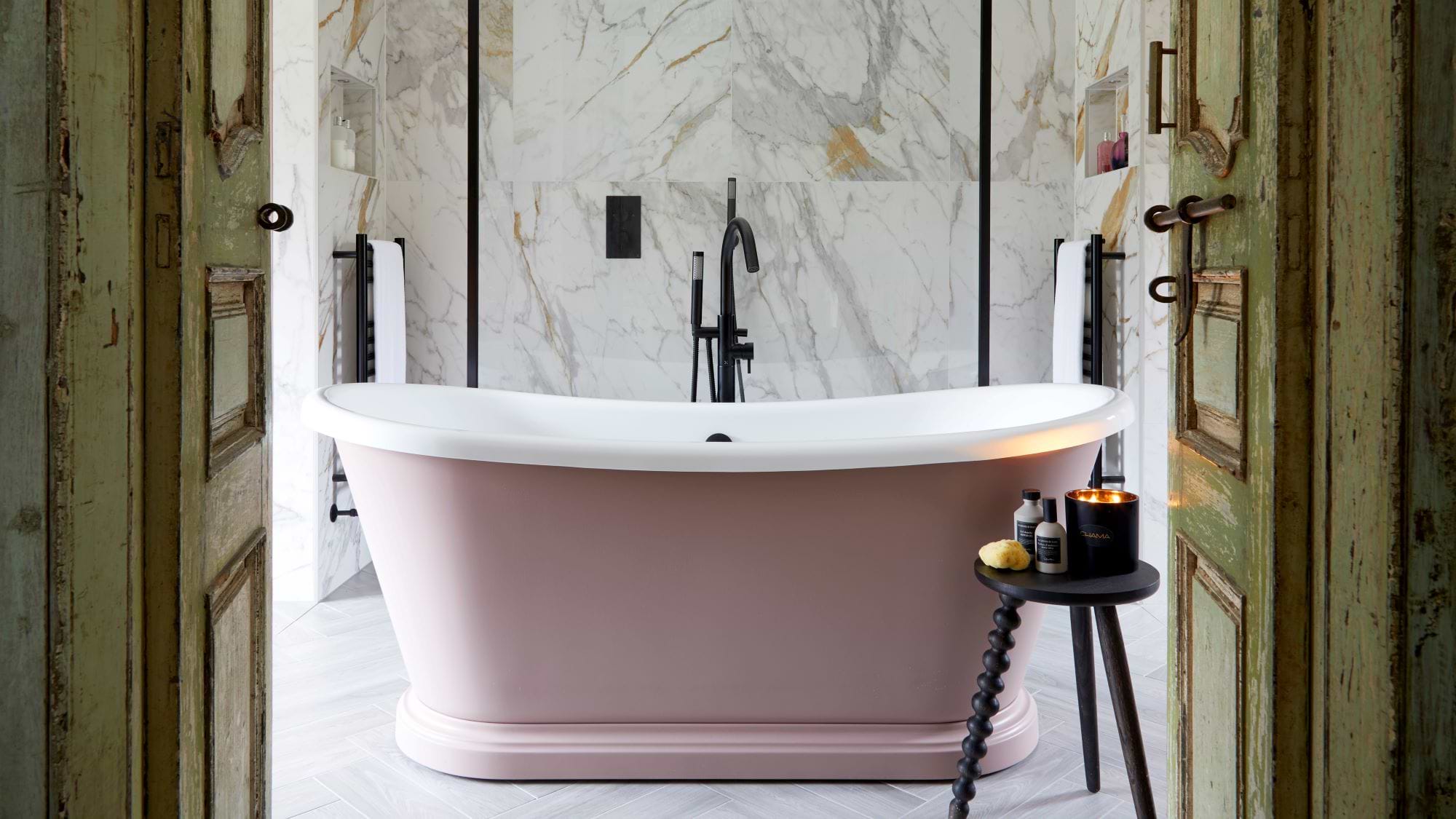 Pink Painted Baths