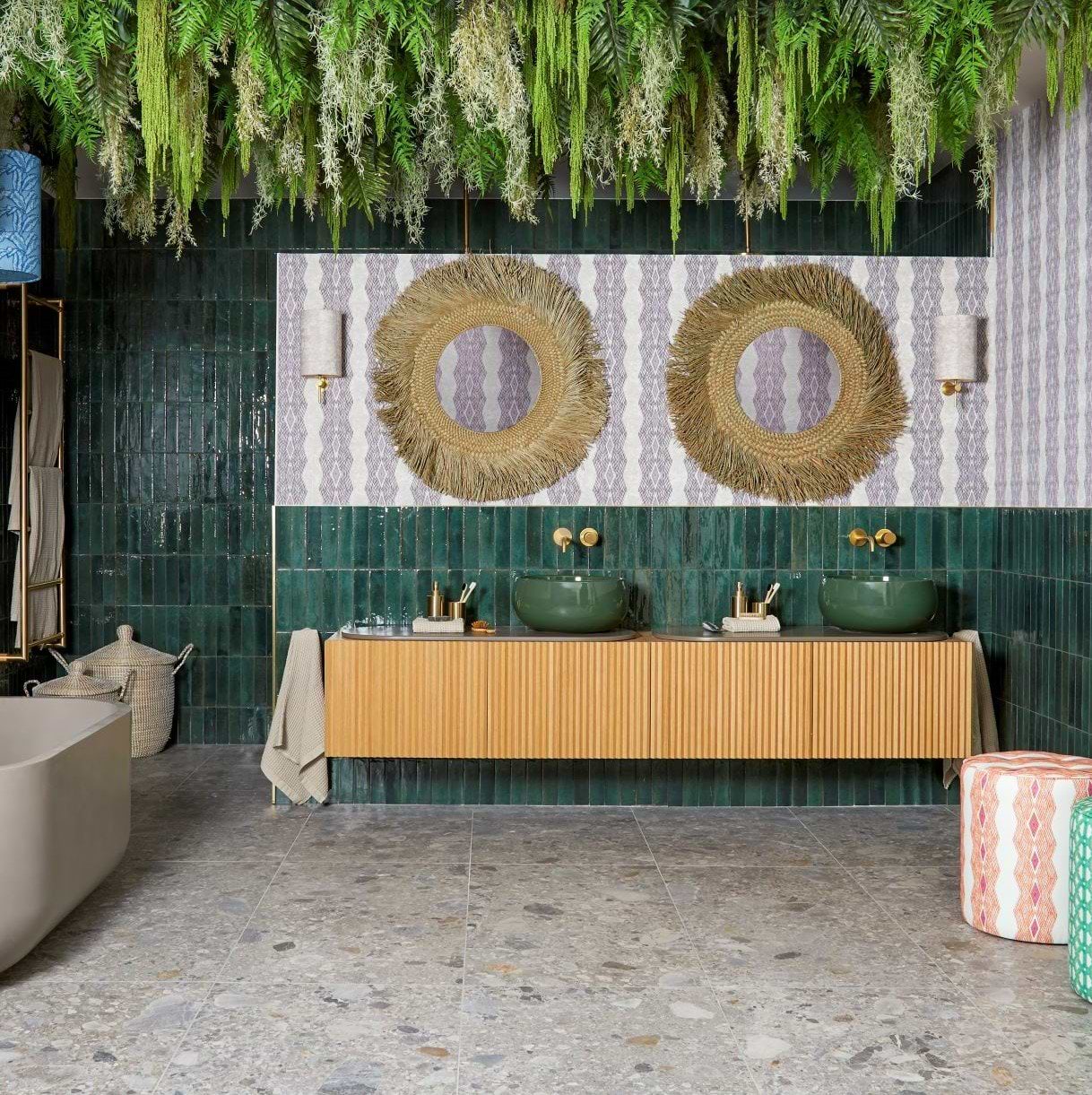 Green Bathroom Tiles