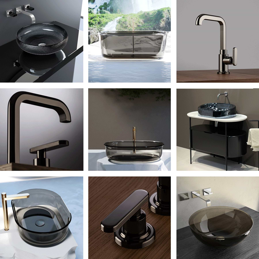 Black Chrome & Gloss Black