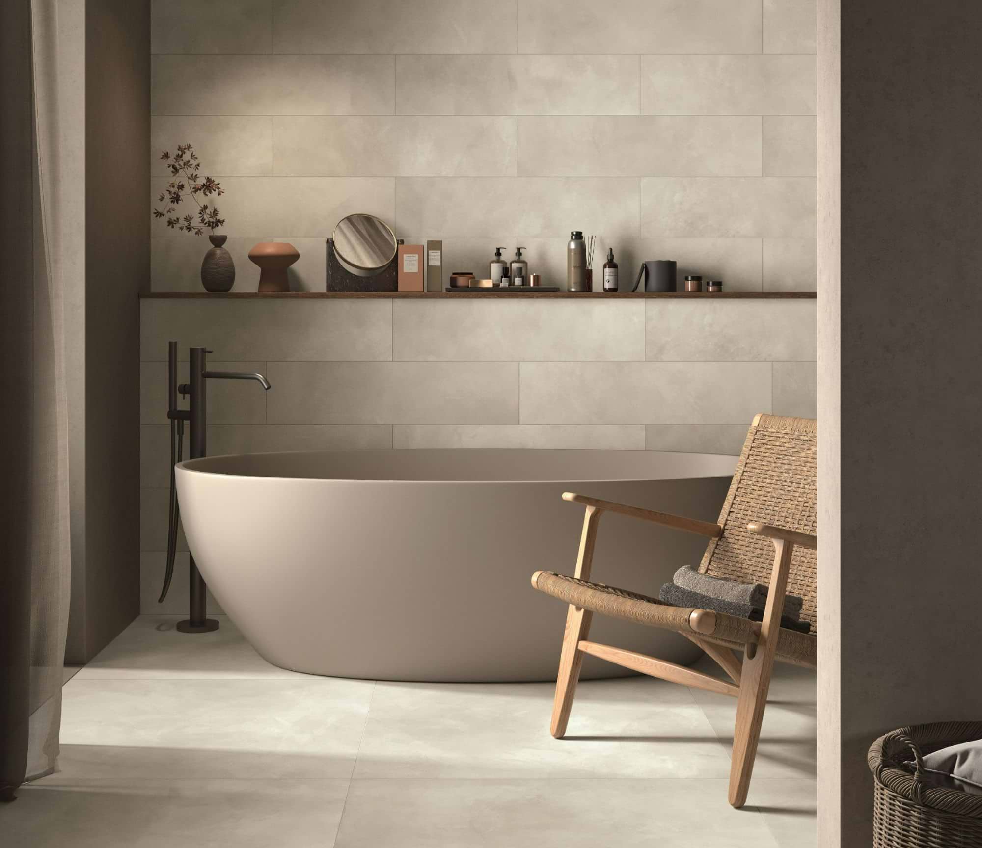 Incorporate Textured Bathroom Tiles
