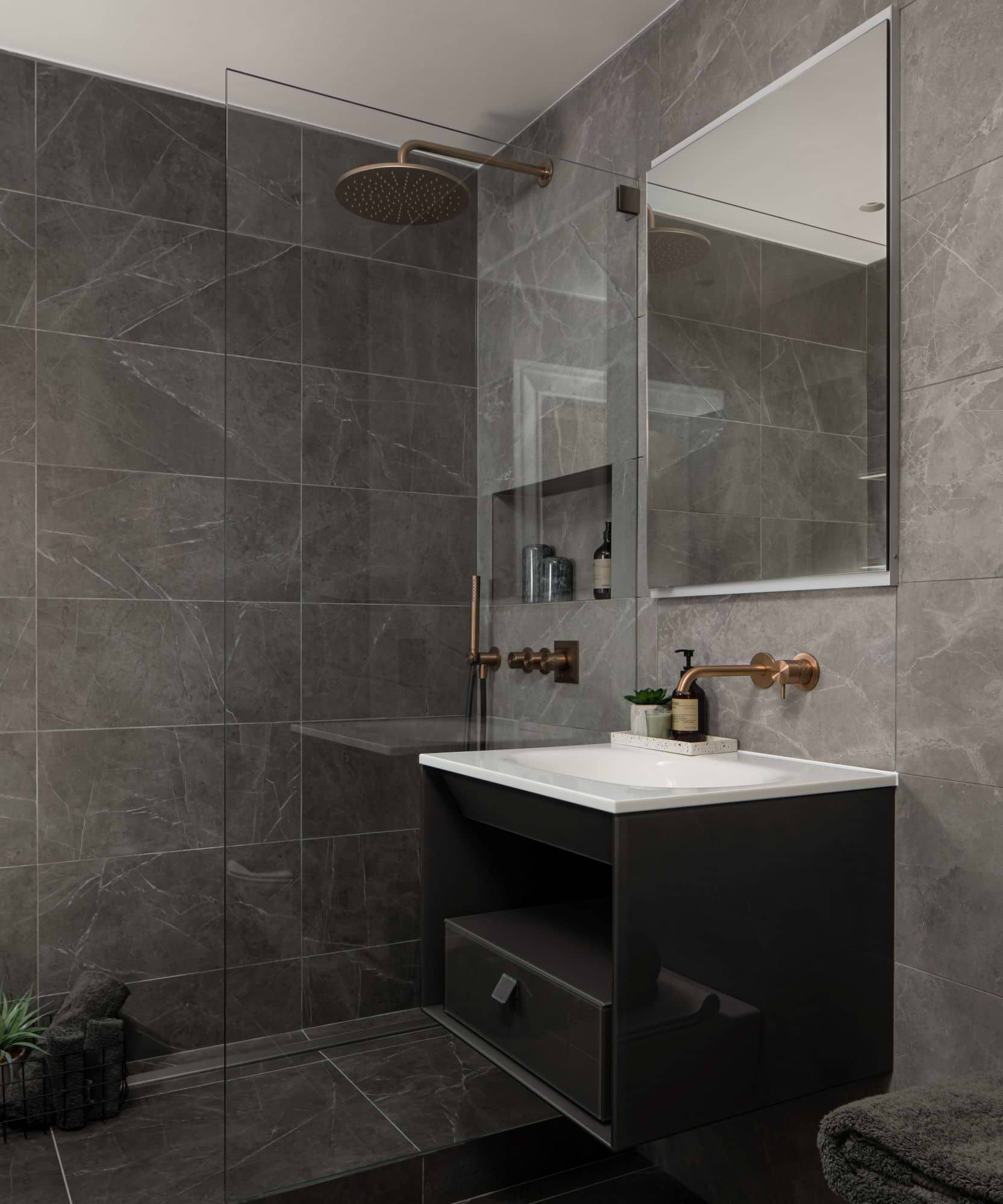 Install Black Vanities for Bathrooms