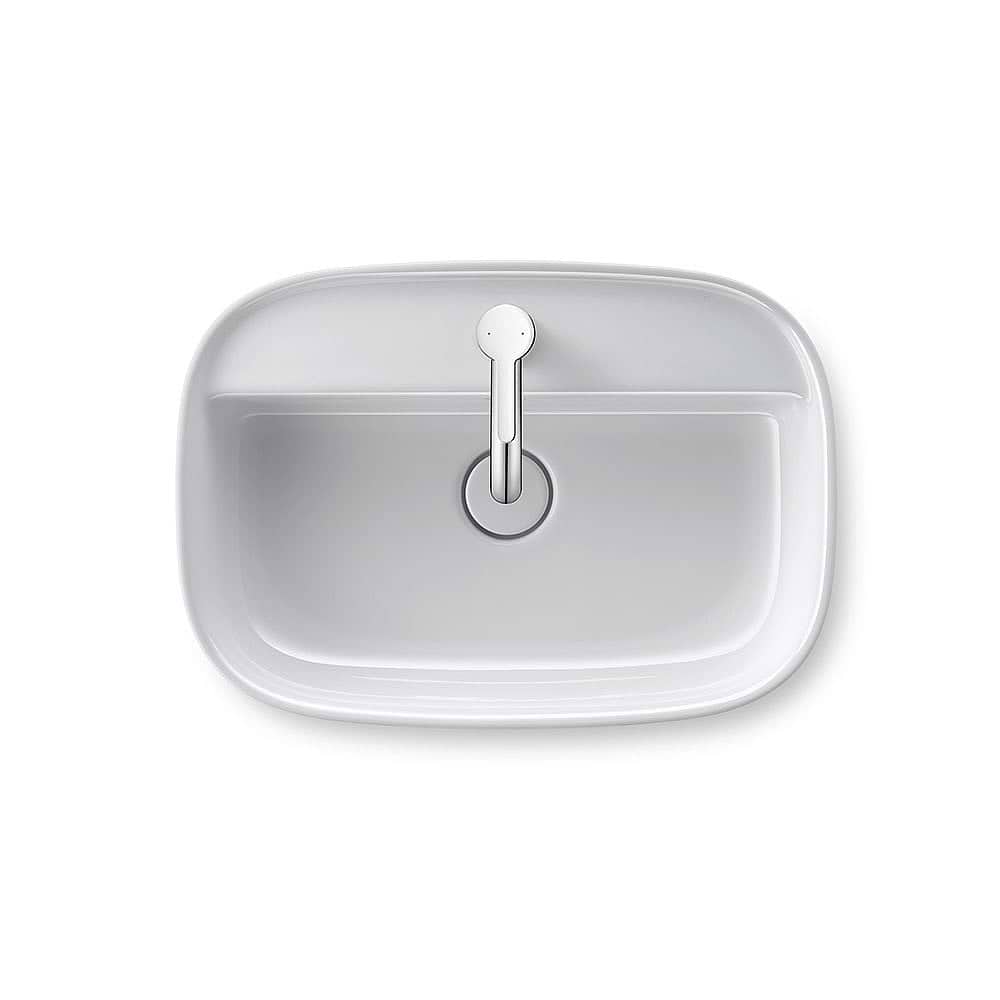 Duravit Zencha Ground Washbowl 550mm with Tap Platform | Bathroom