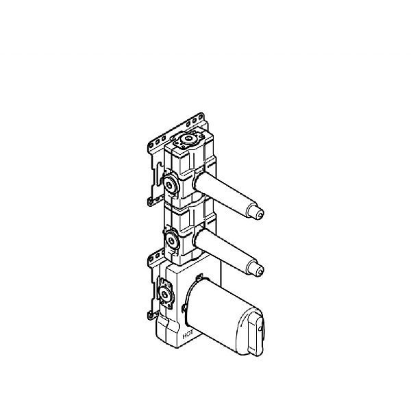Dornbracht Concealed Part for xTOOL Thermostat Module with Two valves 3/4 Inch