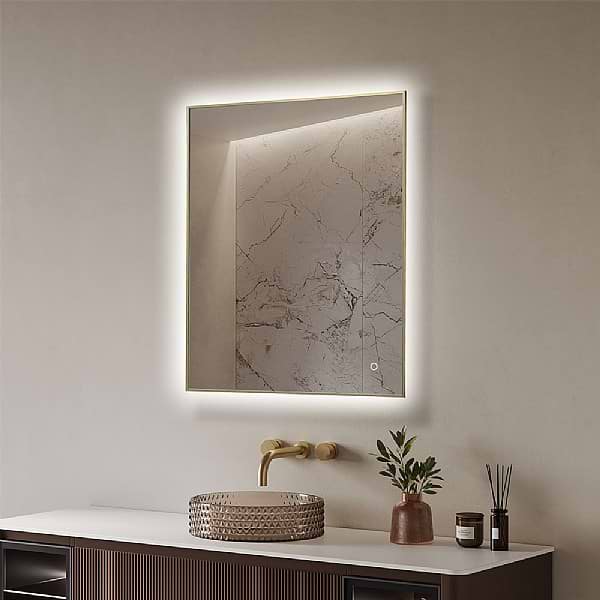 C.P. Hart Aquinas LED Demisting Framed Mirror 600x800mm