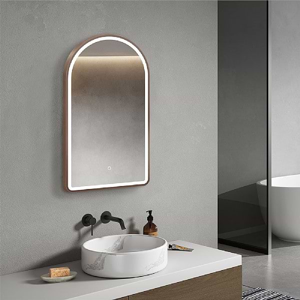 C.P. Hart Ficino LED Demisting Framed Mirror 500x900mm