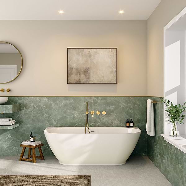 C.P. Hart Malvern Back-To-Wall Bath