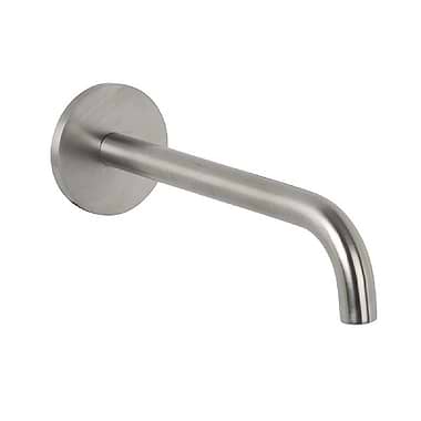 C.P. Hart Spillo Steel Wall Mounted 202mm Bath Spout