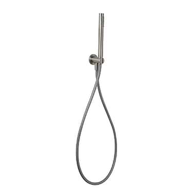 C.P. Hart Spillo Steel Baton Handshower Set with Wall Outlet Bracket