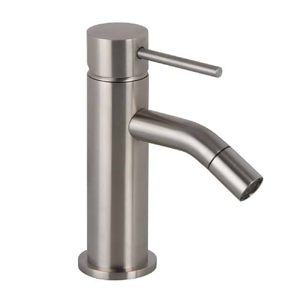 C.P. Hart Spillo Steel Single Lever Bidet Mixer with Pop-Up Waste