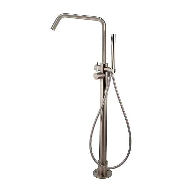 C.P. Hart Spillo Steel Floor Standing Bath Shower Mixer