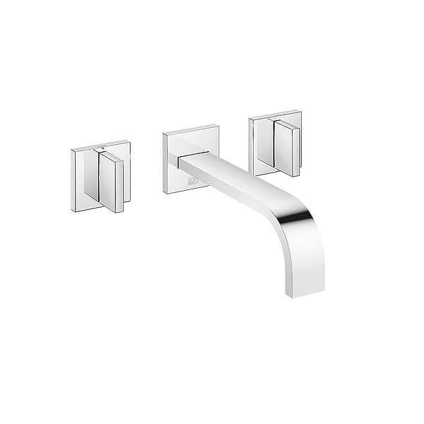 Dornbracht MEM Wall-Mounted Three Piece Basin Mixer 200mm Projection