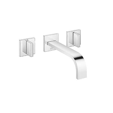Dornbracht MEM Wall-Mounted Three Piece Basin Mixer 200mm Projection