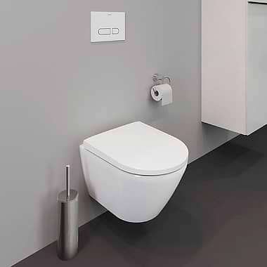 Duravit D-Neo Rimless Compact Wall-Mounted Toilet Set with Invisible Fixation