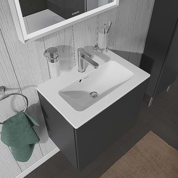 Duravit ME by Starck Compact Furniture Washbasin 630mm