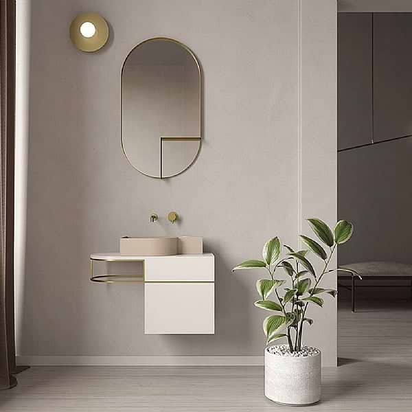 Ex.t Nouveau Console with Basin and Cabinet Composition