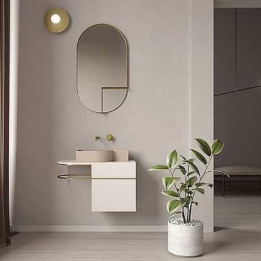 Ex.t Nouveau Console with Basin and Cabinet Composition