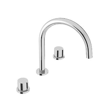 C.P. Hart Pacific Three Piece Basin Mixer Arc Spout