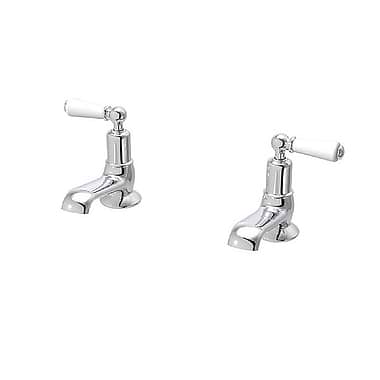 C.P. Hart Arc Washbasin Pillar Taps