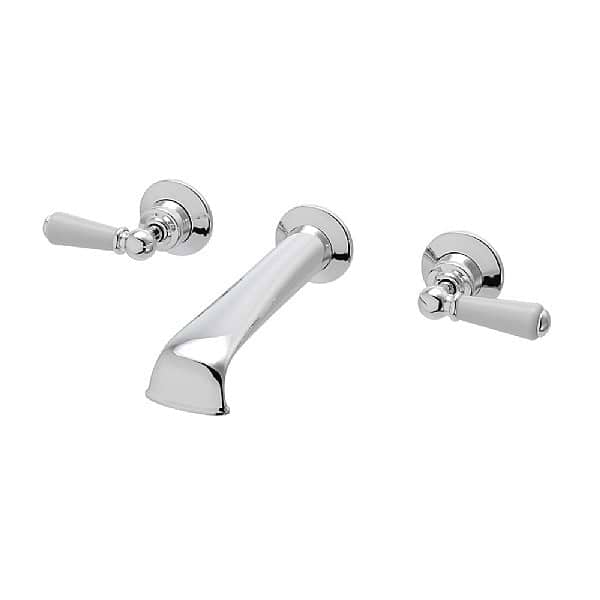 C.P. Hart Arc Three Piece Wall-Mounted Basin Mixer