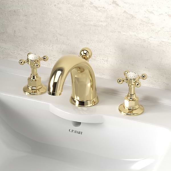 C.P. Hart Original 3-Piece High Spout Basin Mixer