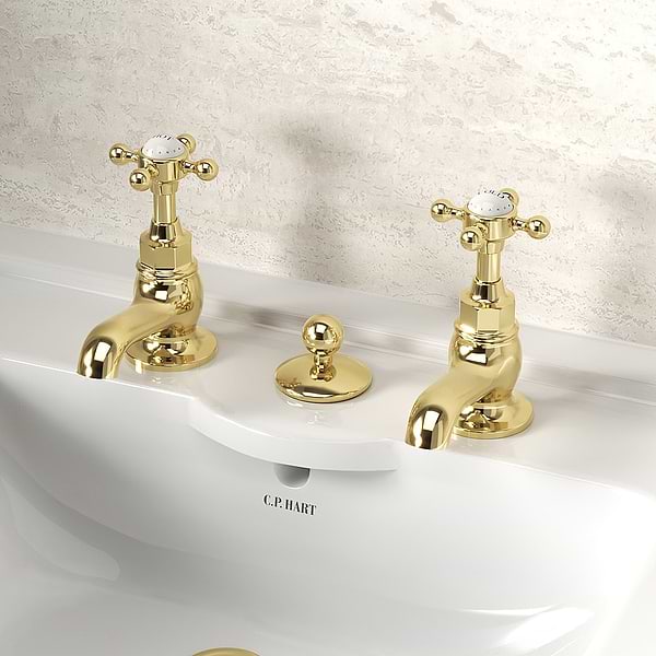 C.P. Hart Original Basin Pillar Taps