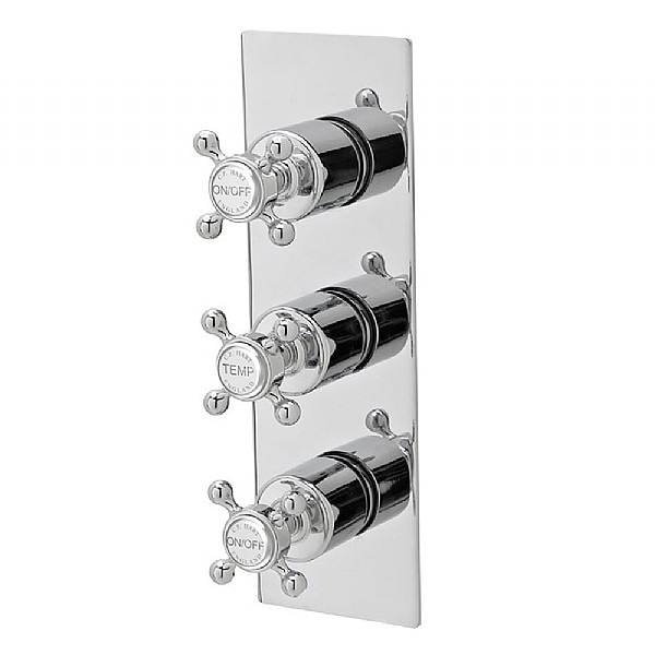 C.P. Hart Foundry Thermostatic Two Outlets Triple Control Shower Valve