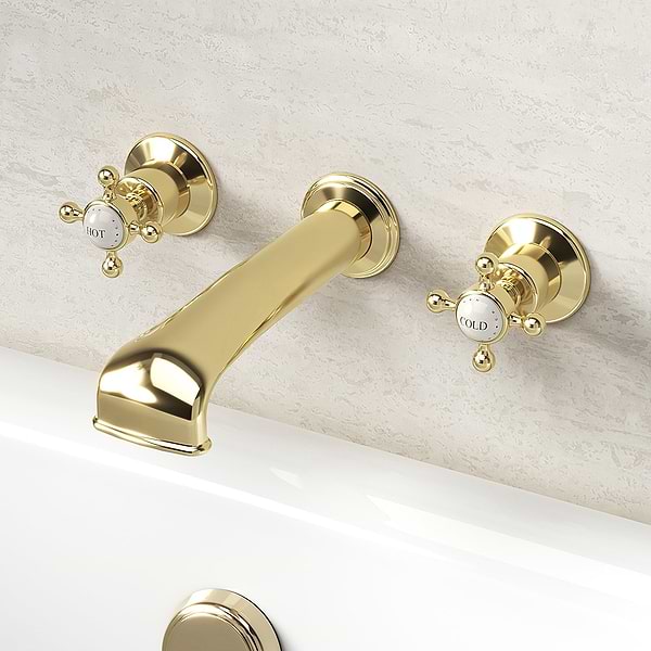C.P. Hart Original Wall-Mounted 3-Piece Bath Filler