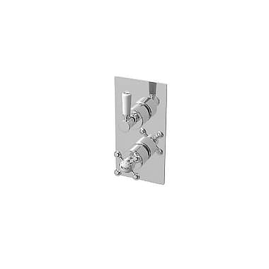 C.P. Hart Waterloo Thermostatic Single Outlet Dual Control Shower Valve