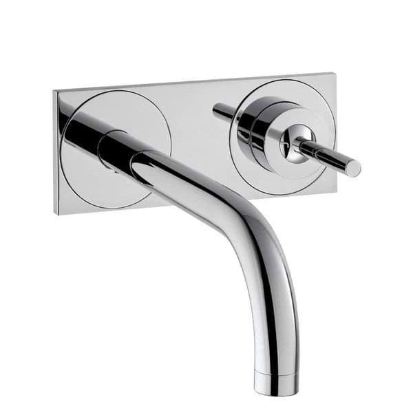 AXOR Uno Wall-Mounted Basin Mixer with Back Plate