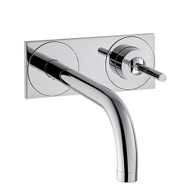 AXOR Uno Wall-Mounted Basin Mixer with Back Plate