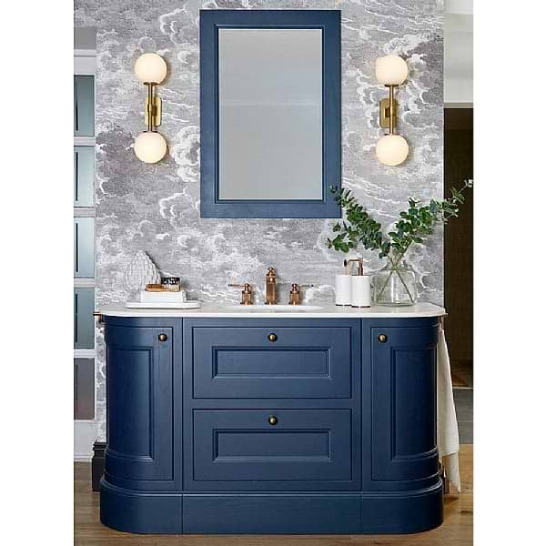 C.P. Hart Rowan Curved Vanity Unit Two Door & Two Drawer 1340mm