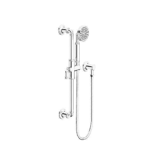 Franz Viegener Classic Round Handshower Sliderail Set with Wall Outlet Hose