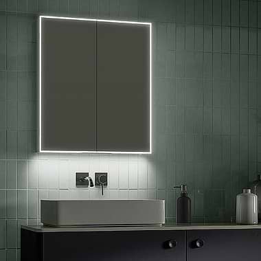 C.P. Hart Blade LED Demisting Mirror Cabinet 600mm