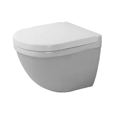 Duravit Starck 3 Compact Wall-Mounted Pan with Durafix