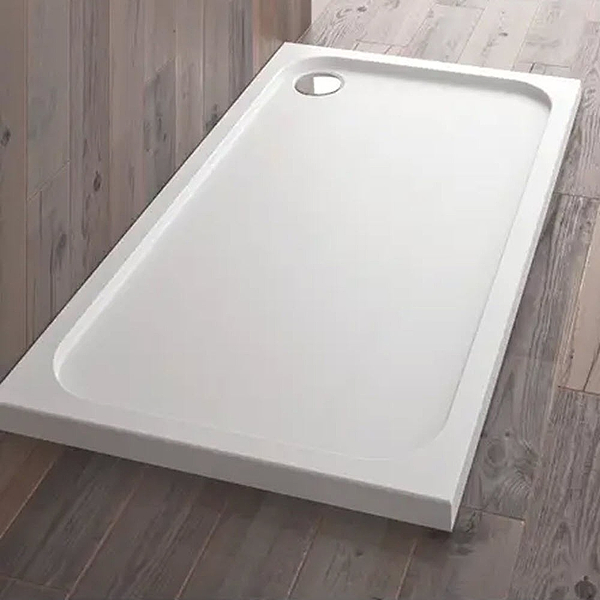 Merlyn Touchstone-SR Slip-Resistant Rectangular Shower Tray 1200 x 800mm Matt White