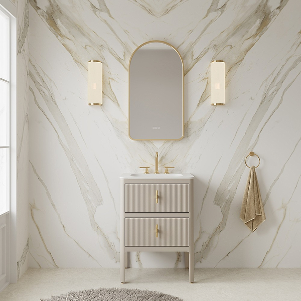 C.P. Hart Mayfair Two Drawer Vanity Unit with Integrated Basin