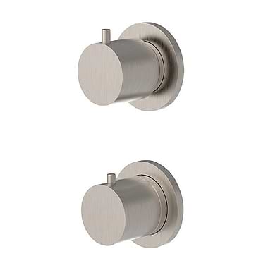 C.P. Hart Spillo Steel 70mm Thermostatic Mixer & Two-Way Diverter without Backplate