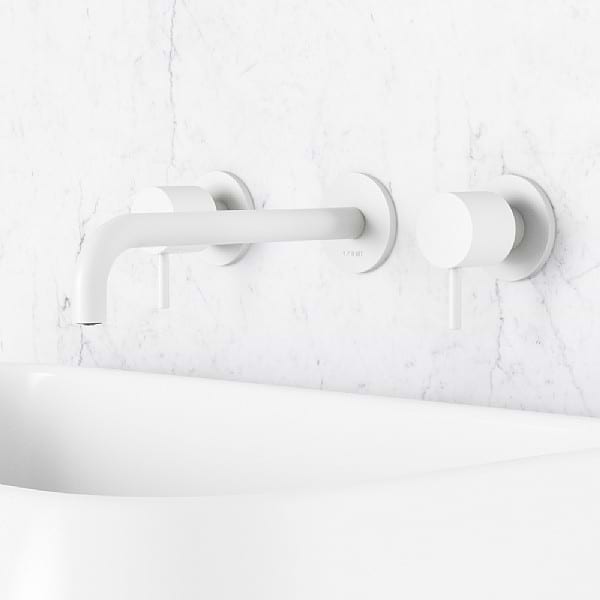 C.P. Hart Spillo 3-Piece Wall-Mounted Basin Mixer 200mm Spout with Click Waste