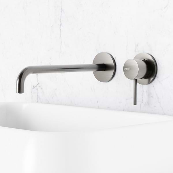 C.P. Hart Spillo Wall-Mounted Single Lever Basin Mixer 252mm Spout with Click Waste