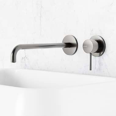C.P. Hart Spillo Wall-Mounted Single Lever Basin Mixer 252mm Spout with Click Waste