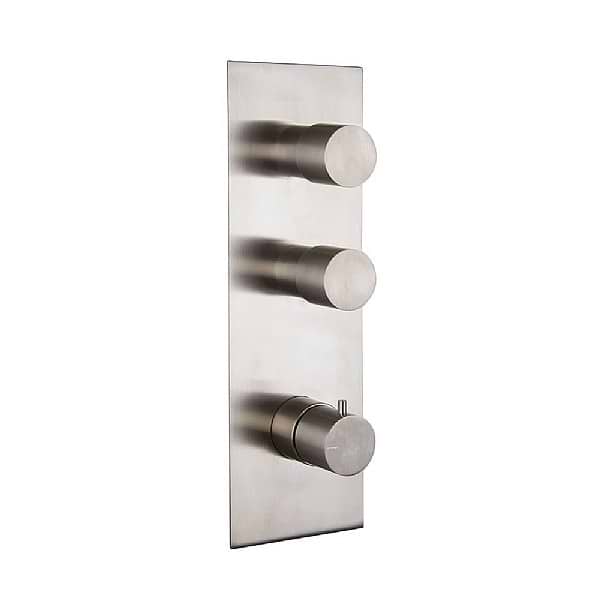 C.P. Hart Spillo Steel Two Way Thermostatic Shower Valve