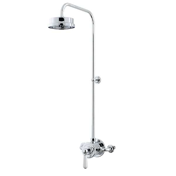 C.P. Hart Arc Exposed Shower Valve & Shower Head with 90 Degree Riser