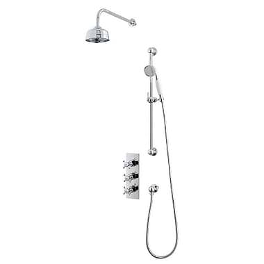 C.P. Hart Original Shower Set (Triple Valve, Flexible Kit & Shower Head)