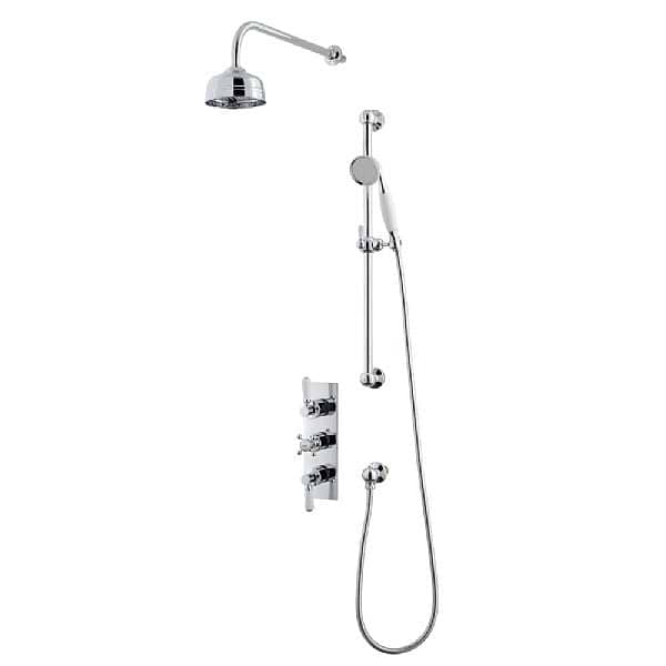C.P. Hart Waterloo Shower Set (Triple Valve, Flexible Kit & Shower Head)