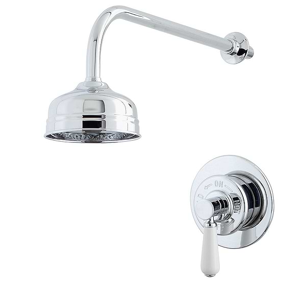 C.P. Hart Waterloo Concealed Thermostatic Shower Valve & Shower Head with Arm