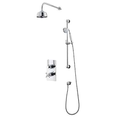 C.P. Hart Waterloo Shower Set (Dual Valve & Diverter, Flexible Kit & Head)