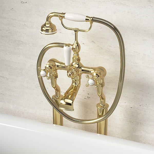 C.P. Hart Original Floor Standing Bath Shower Mixer