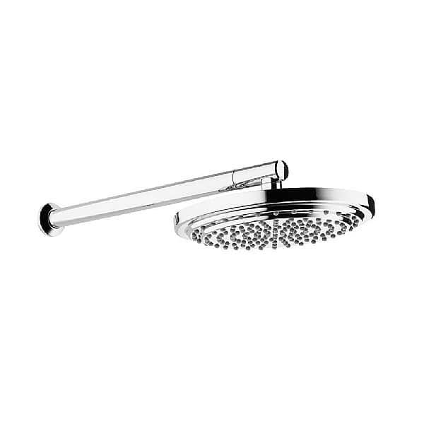 C.P. Hart Epoch 227mm Easy Clean Shower Rose with 394mm Wall Shower Arm
