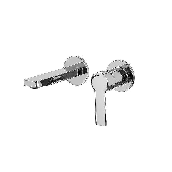 C.P. Hart Mast Wall-Mounted Single Lever Basin Mixer 167mm Spout with Click Waste