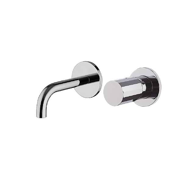 C.P. Hart Spillo Tech V Wall-Mounted Single Lever Basin Mixer 120mm Spout with Click Waste